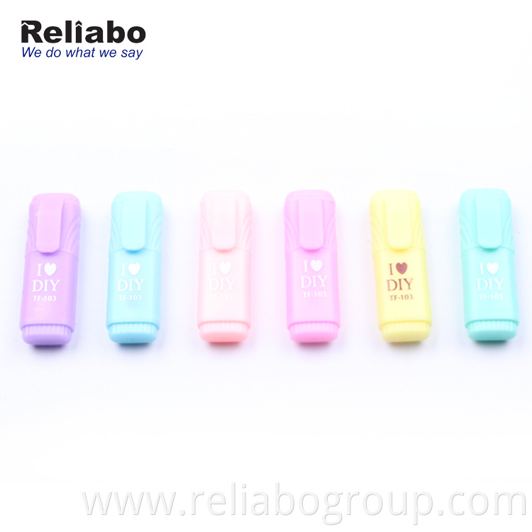 Reliabo Bulk Wholesale Custom Printed Logo Plastic Highlighters Pen